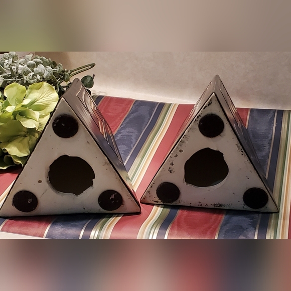 MCM Chicago Potteries Pair of Candle Holders - Picture 5 of 5